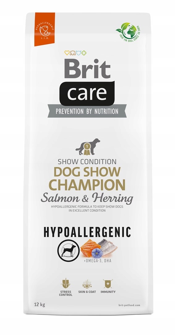 Levně Brit Care Hypoallergenic Dog Show Champion Salmon & Herring suché krmivo