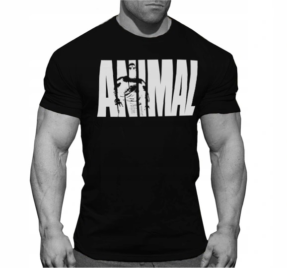 UNIVERSAL ANIMAL T-SHIRT CZARNY KOSZULKA ROZMIAR L 100% BAWEŁNA