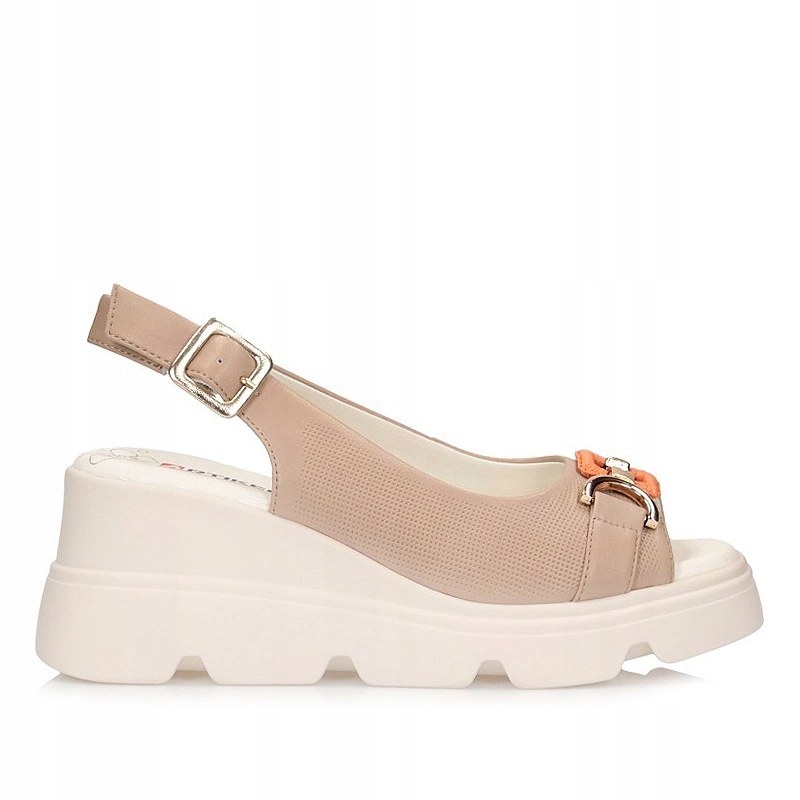 Béžové dámské sandály na platformě Artiker 56C2208