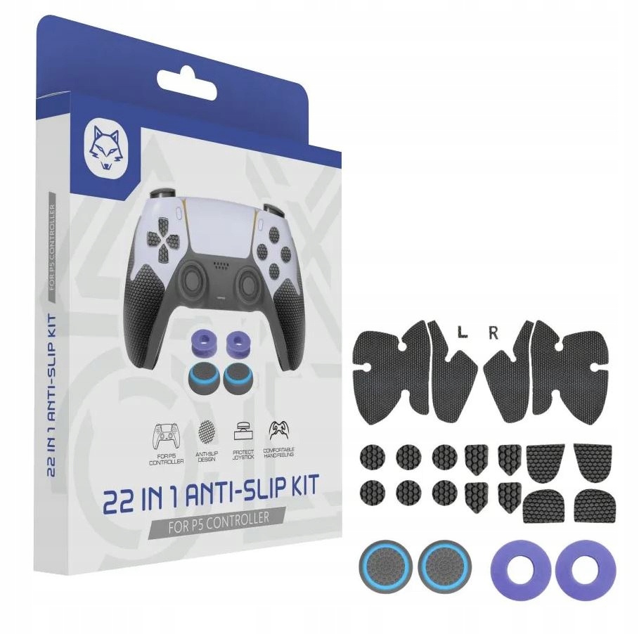 Sada profesionálních gripů s protiskluzovými návleky Aim pro PS5