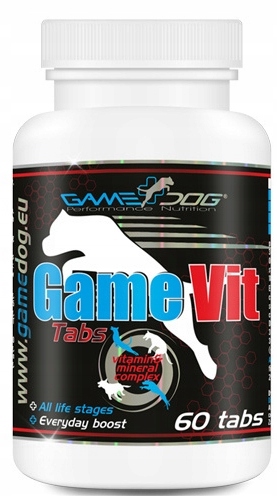 Doplněk stravy pro psa Game Dog GameVit Tabs vitamíny 60 tablet