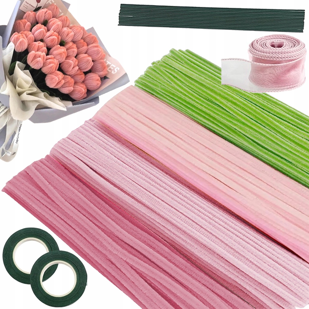 Kreativní Drátky Floristické Vytěráky Pro Děti Dekor MIX Barev 400 Ks