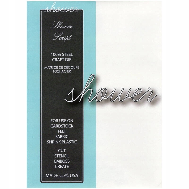Wykrojnik Memory Box napis Shower