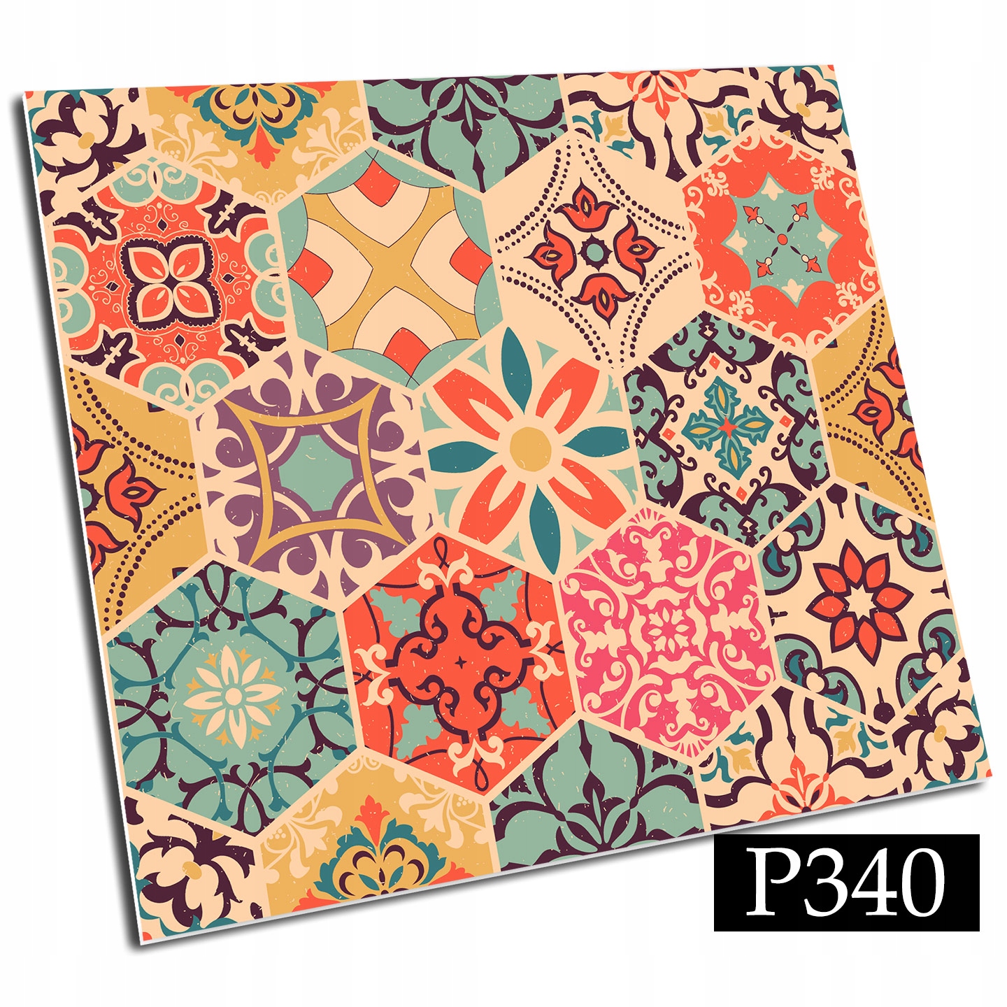 

Samoprzylepne kafelki Pcv 25x25 Kolorowy Patchwork