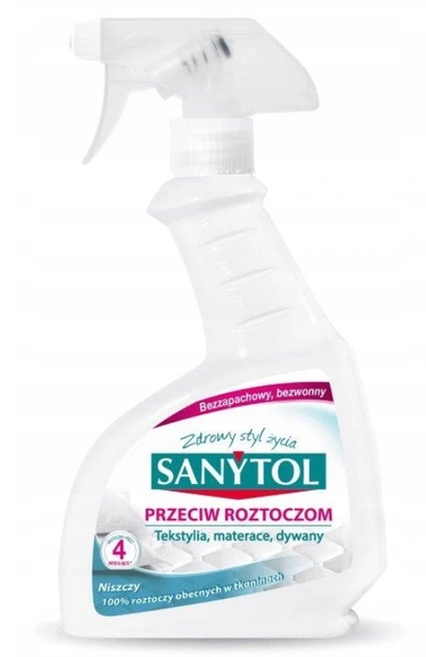 

Sanytol Przeciw Roztoczom,eliminuje roztocza 300ml