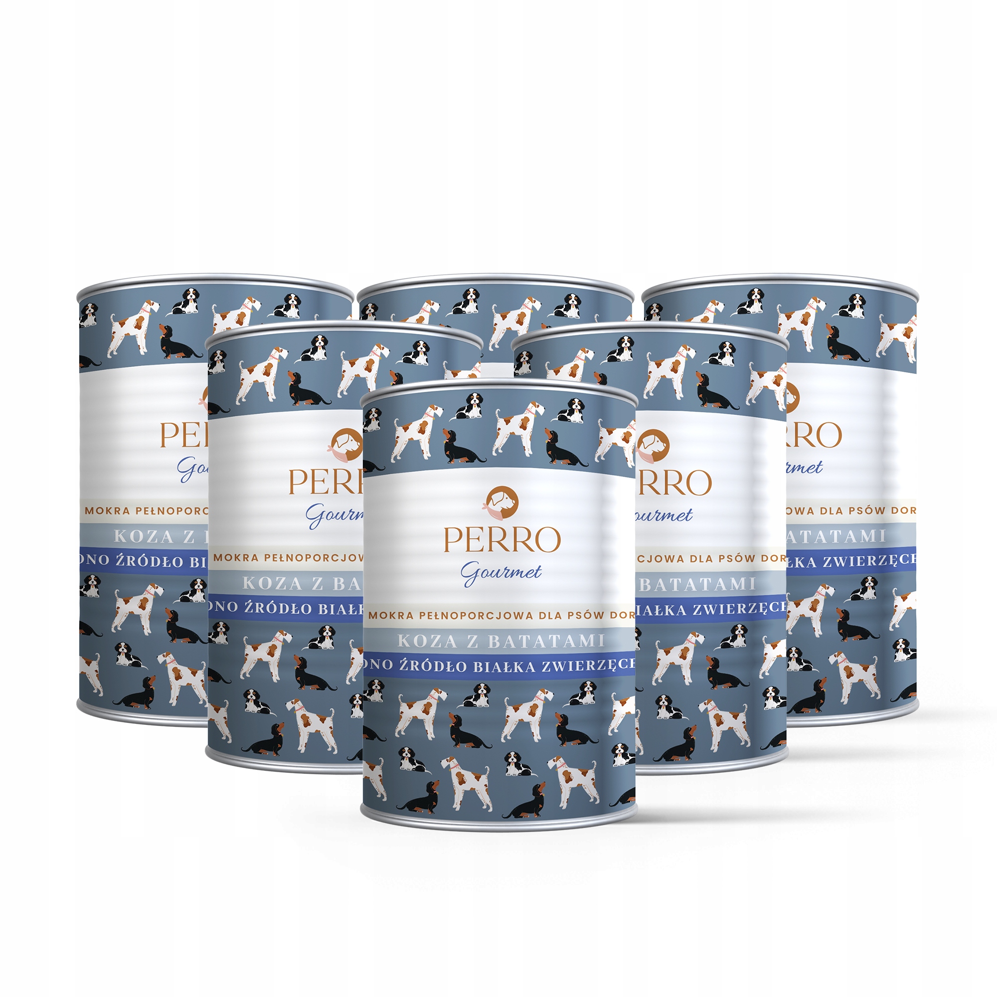 Levně Perro Gourmet Monoproteinové Krmivo Vlhká koza s batáty pro psa 6x400 g