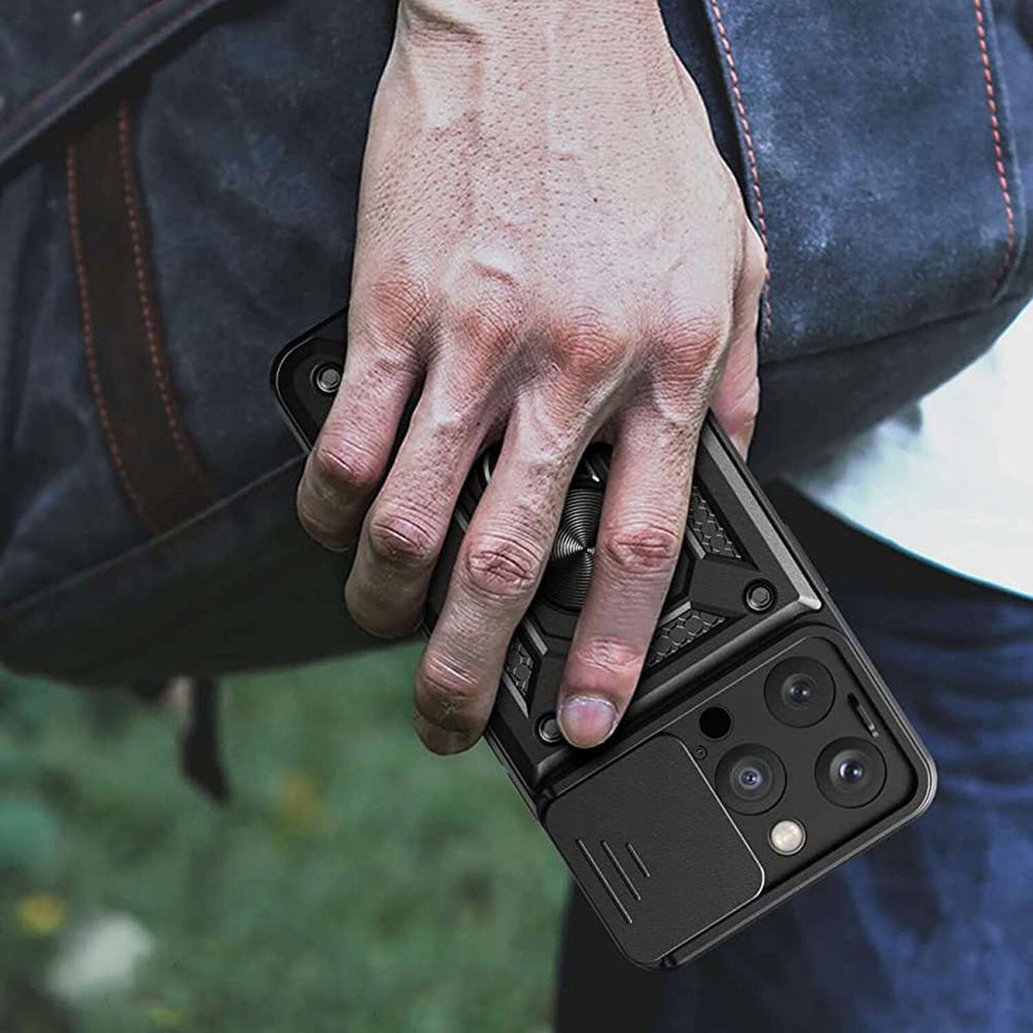 ETUI OBUDOWA OSŁONĄ APARATU SLIDE DO IPHONE 15 PRO Pasuje do modelu iPhone 15 Pro