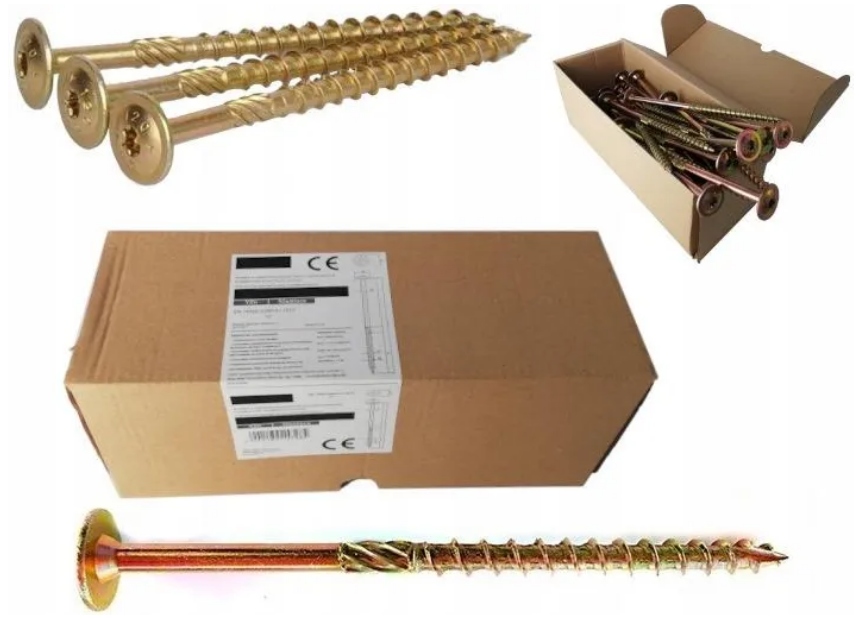 Tesařské Vruty Do Dřeva 8x380 Kotouč Torx 50 Ks WCT-08380 Azmet