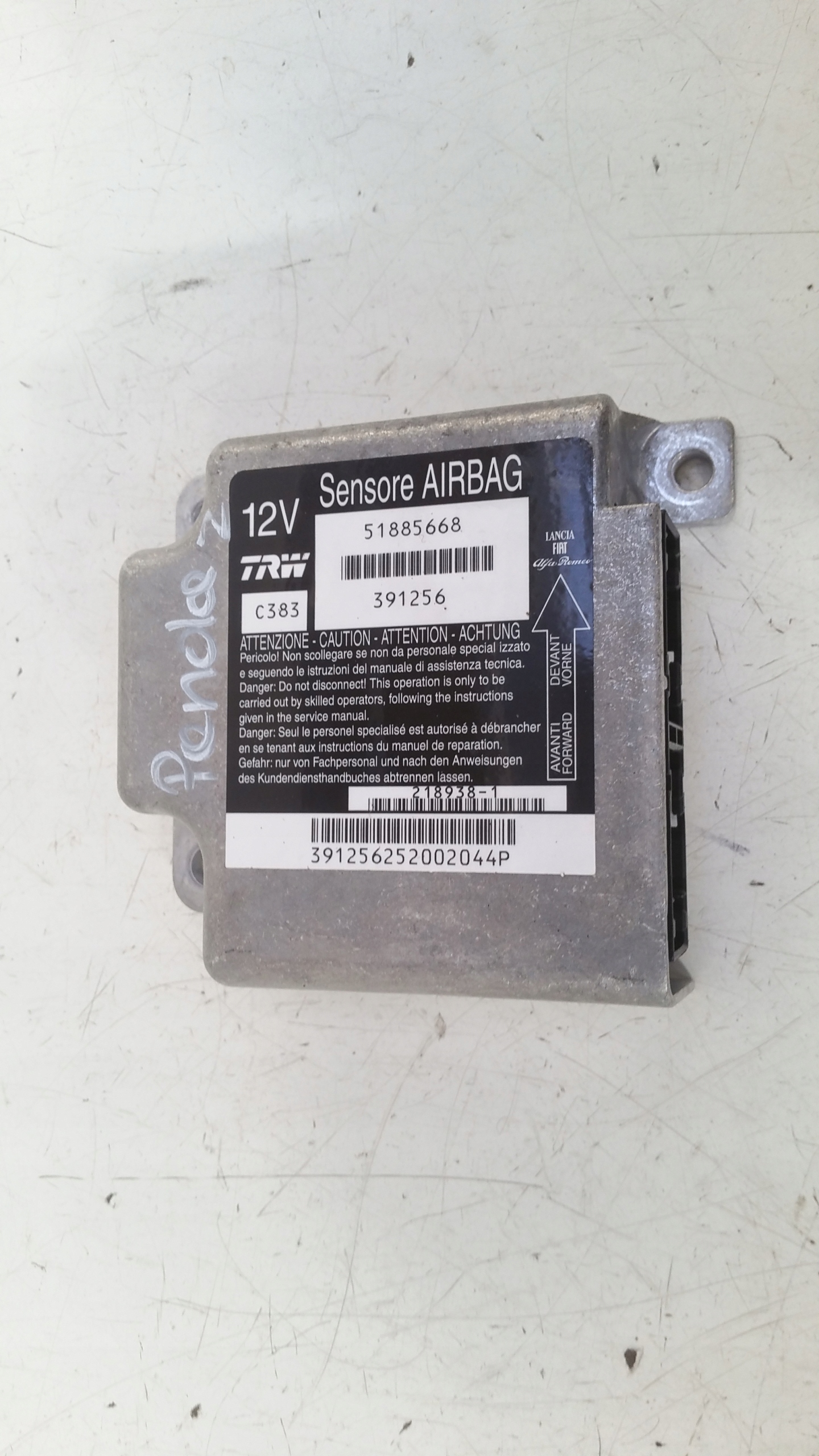 Airbags Gurten sensor 2010r Fiat Panda