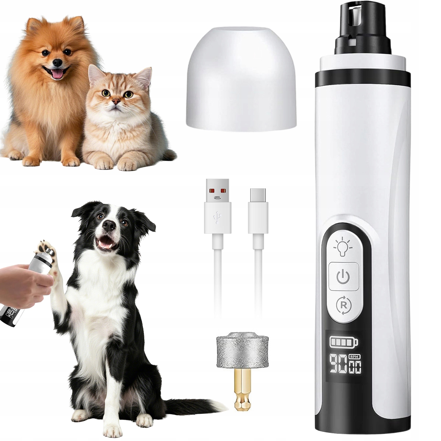 Levně Zastřihovač Drápků Pro Zvířata S Led Osvětlením Pro Bezpečné Stříhání