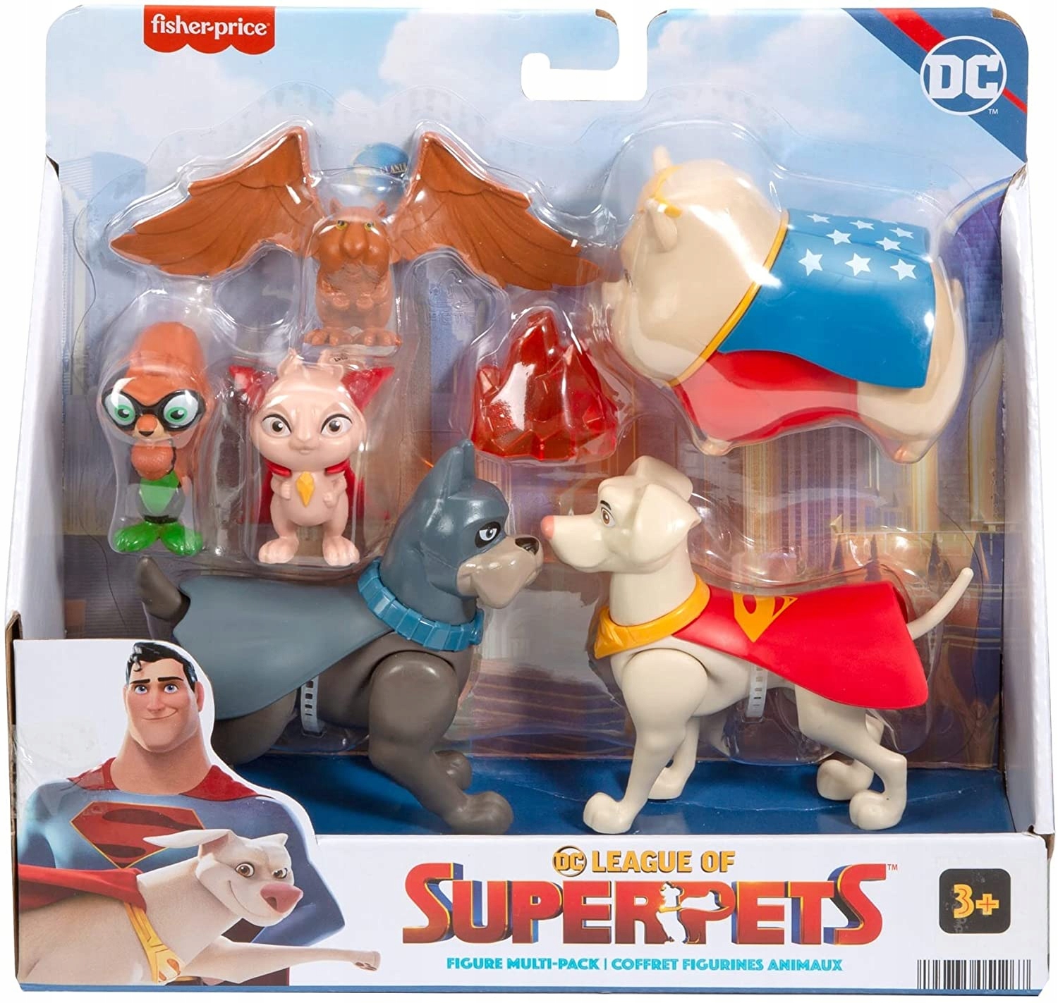 

DC Liga Super-pets Zestaw Figurek Asa Bat Krypto