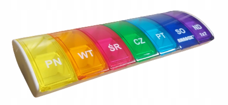 

Kasetka Na Leki Tabletki Pojemnik Organizer 7x1