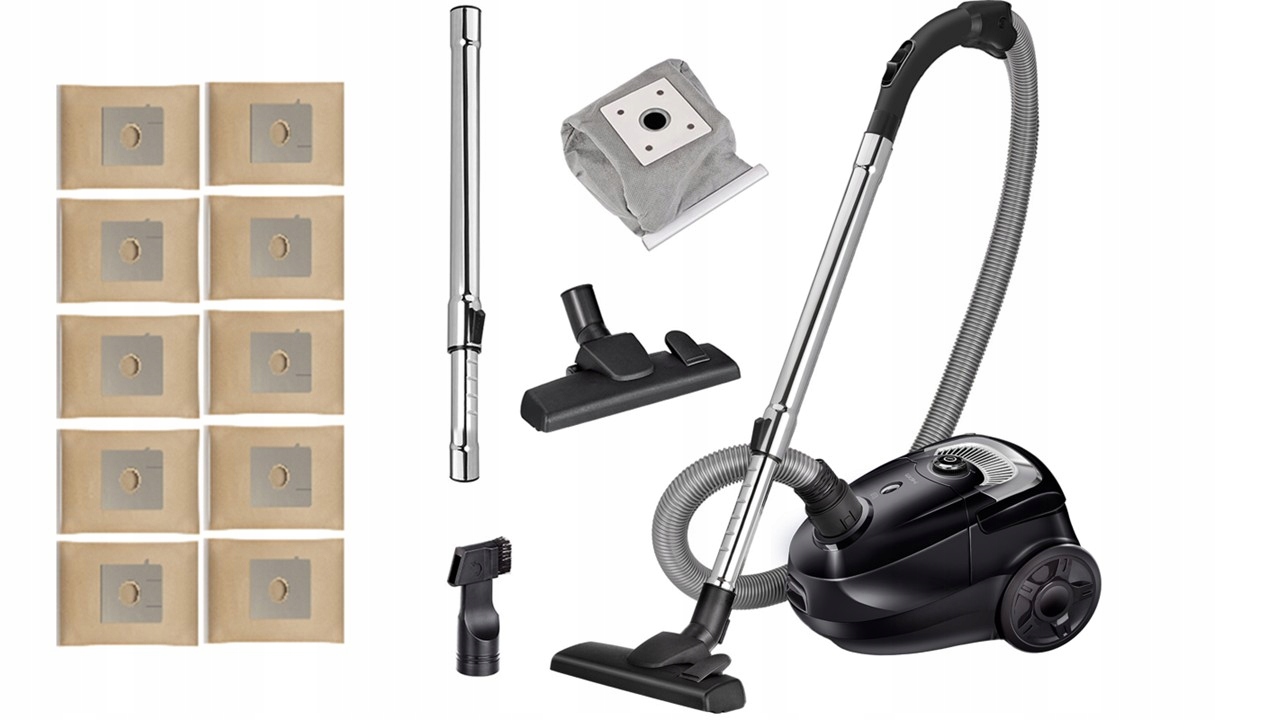 Odkurzacz workowy z regulacją mocy ssasnia Mpm MOD-180 10 Worków 850W