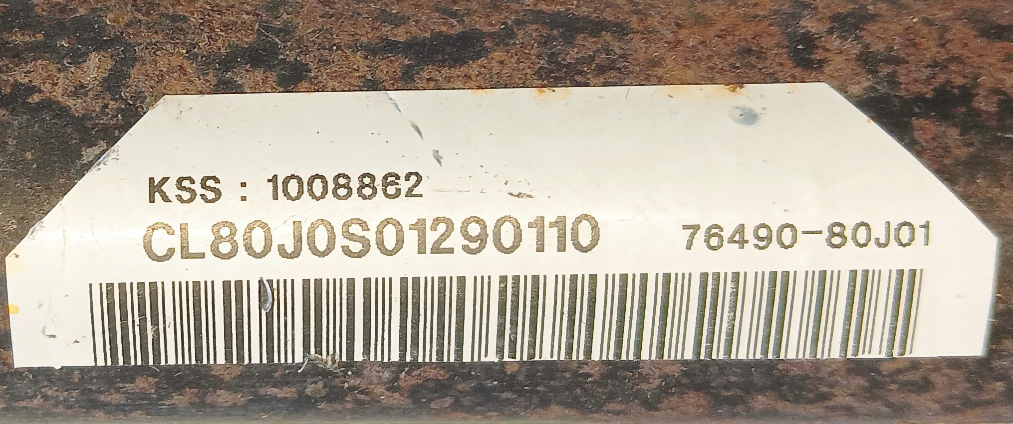 Dachvorhang Airbag links SUZUKI Sx4 76490-80j01