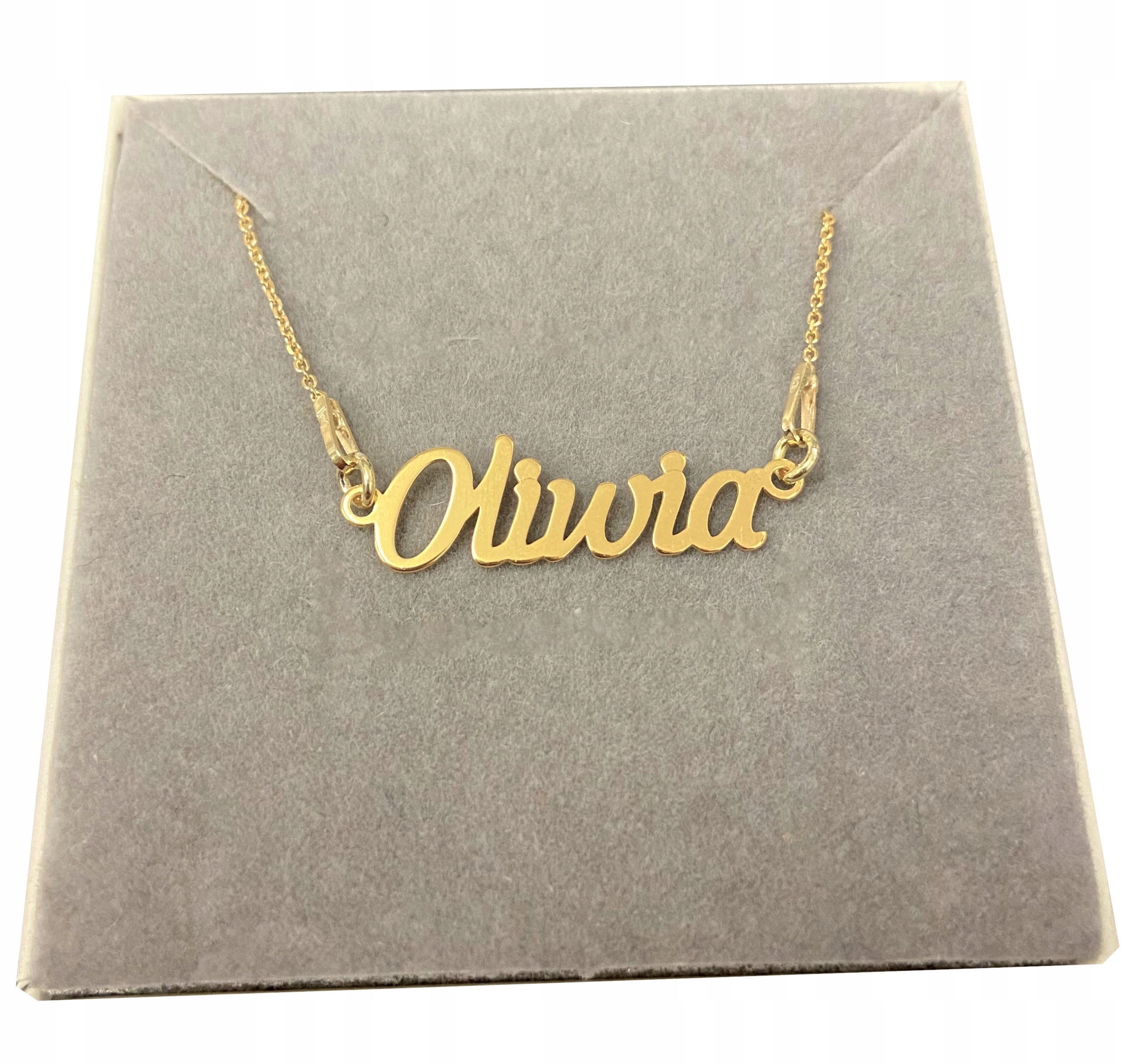 Náhrdelník jméno jmenovka Oliwia stříbro 925 pozlacený