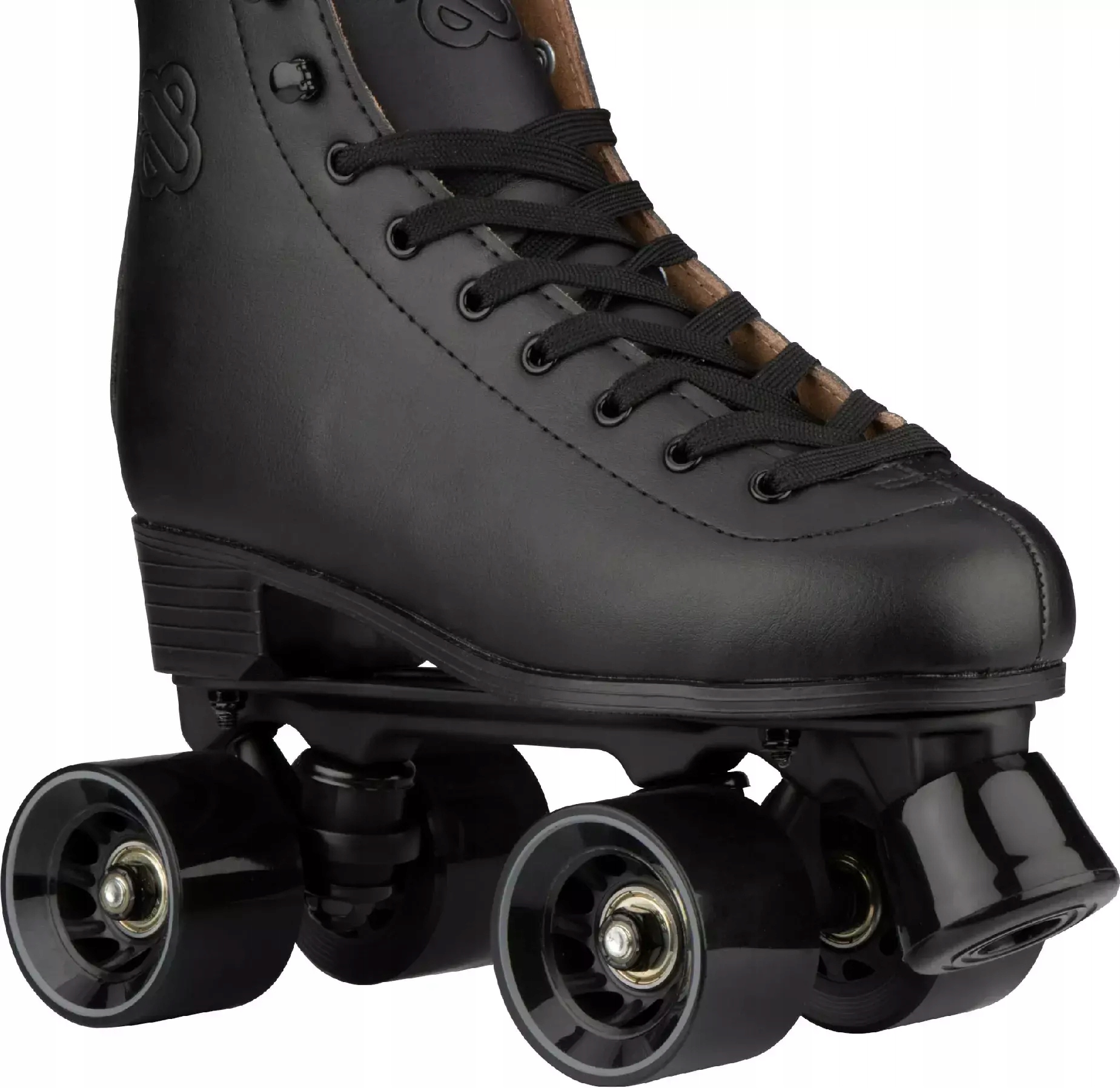 Wrotki damskie skórzane figurowe czarne klasyczne NIJDAM 42 Marka Nijdam