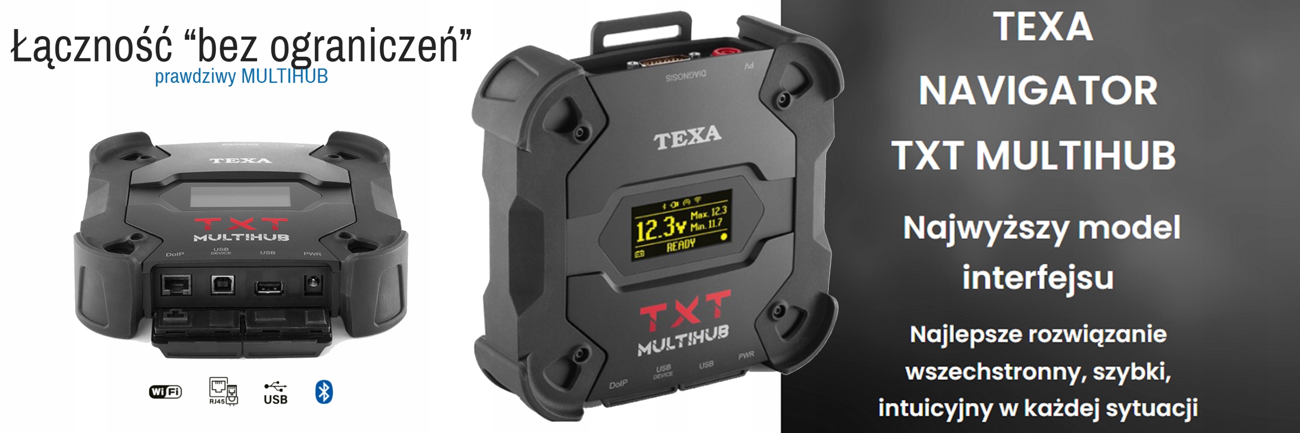 TEXA Tester diagno Navigator TXT MULTIHUB CAR plus Marka TEXA