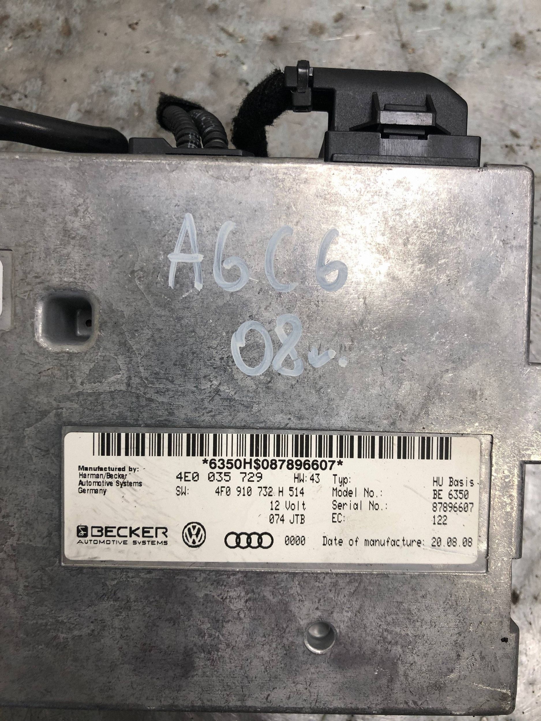 module control unit MMI AUDI A6 C6 4E0035729