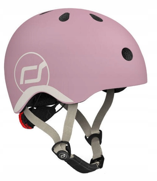 Scoot and Ride Kask Xxs-s dla dzieci 1-5 lat Lampka Led regulacja Wildberry