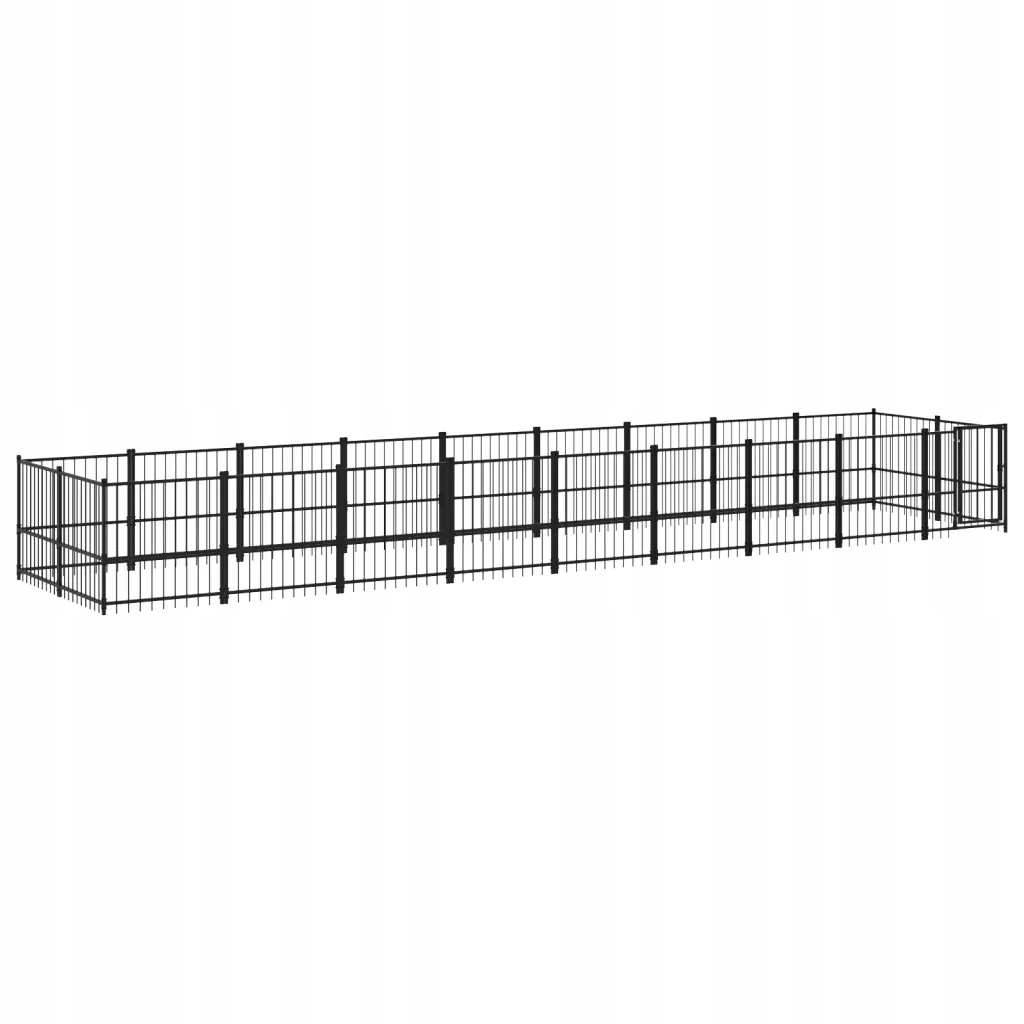 Levně Kotec venkovní pro psa, ocelová, 16,89 m²