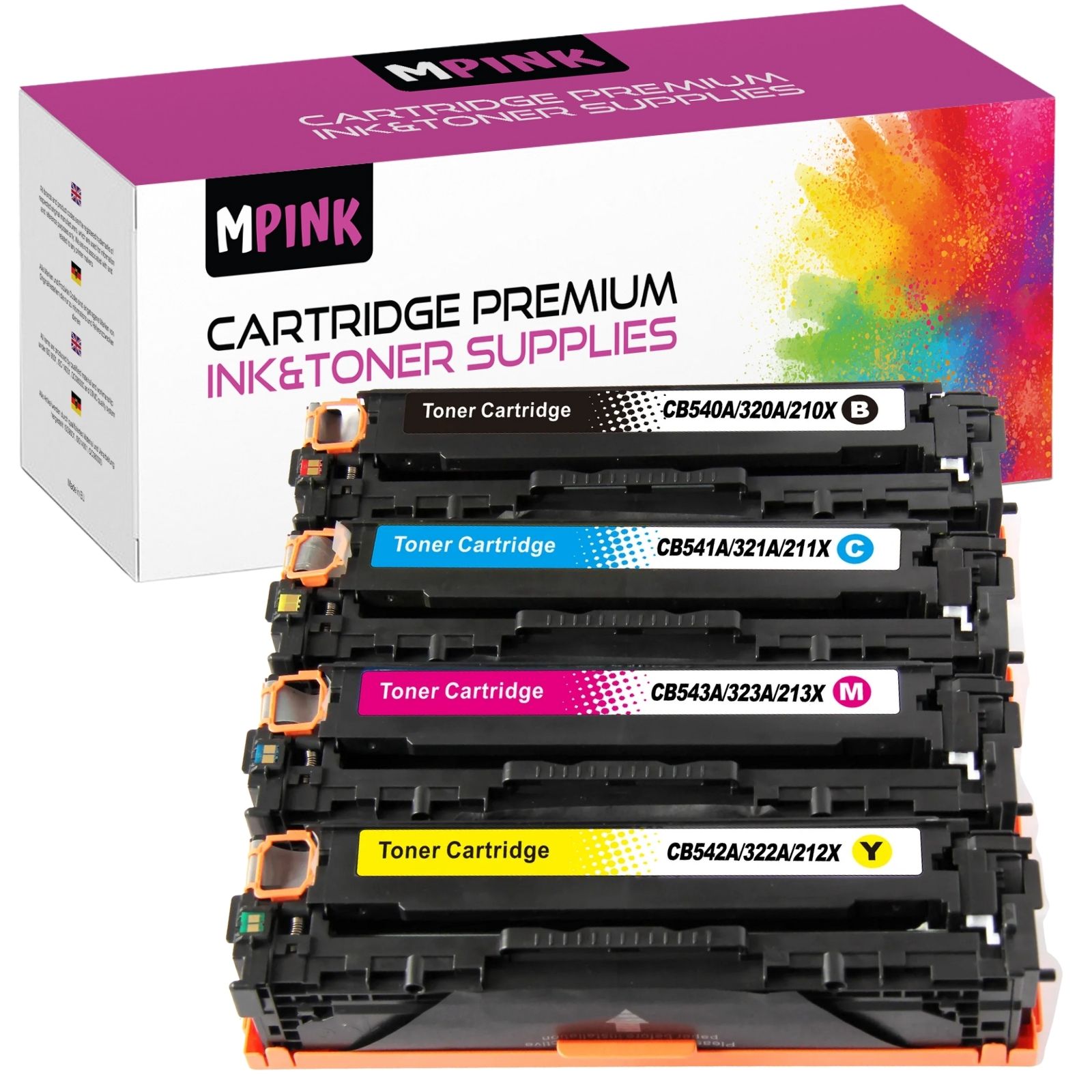 4X Toner pro Hp CP1215 CP1515n CP1518ni CM1312 Mfp LaserJet Pro 200 Mfp 276