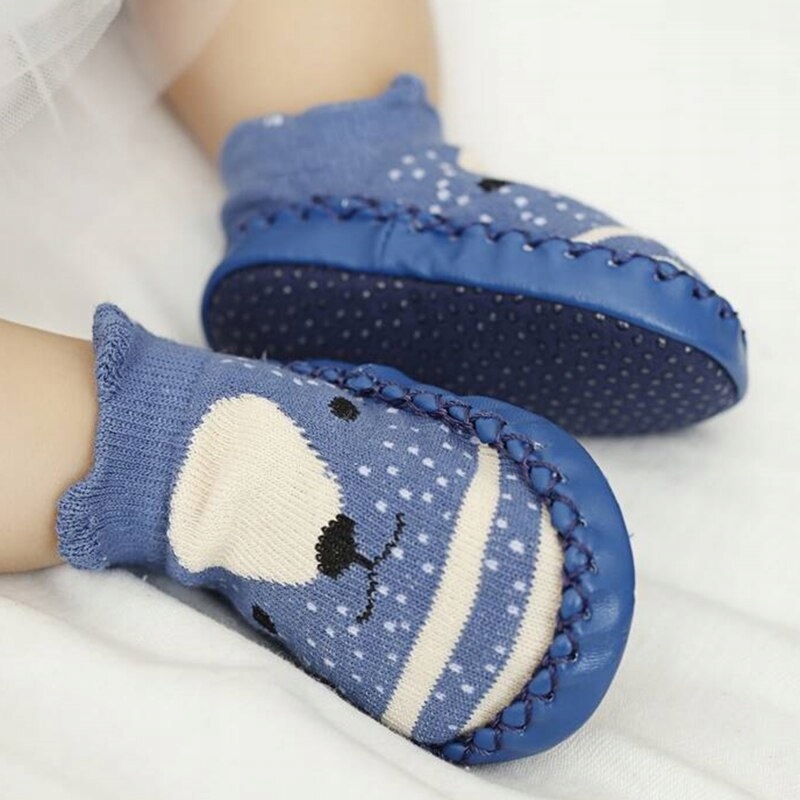 SKARPETKI DZIECIĘCE NIEMOWLĘCE Z ANTYPOŚLIZGOWĄ PODESZWĄ 6-12 MIESIĘCY Marka Inna marka