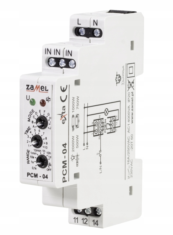 Przekaźnik Czasowy 230V Ac PCM-04