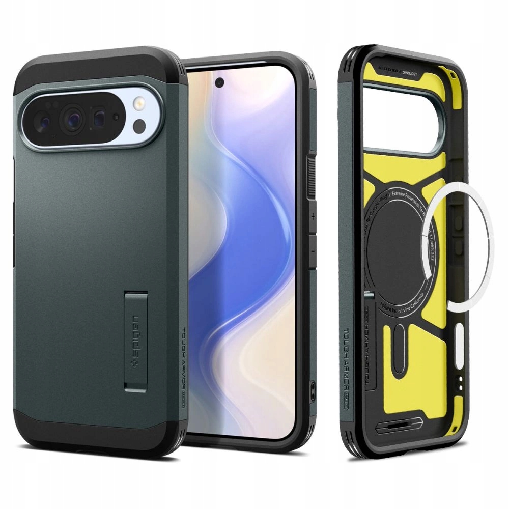 Pouzdro Spigen Tough Armor Mag MagSafe na Google Pixel 10 Pro XL zelené