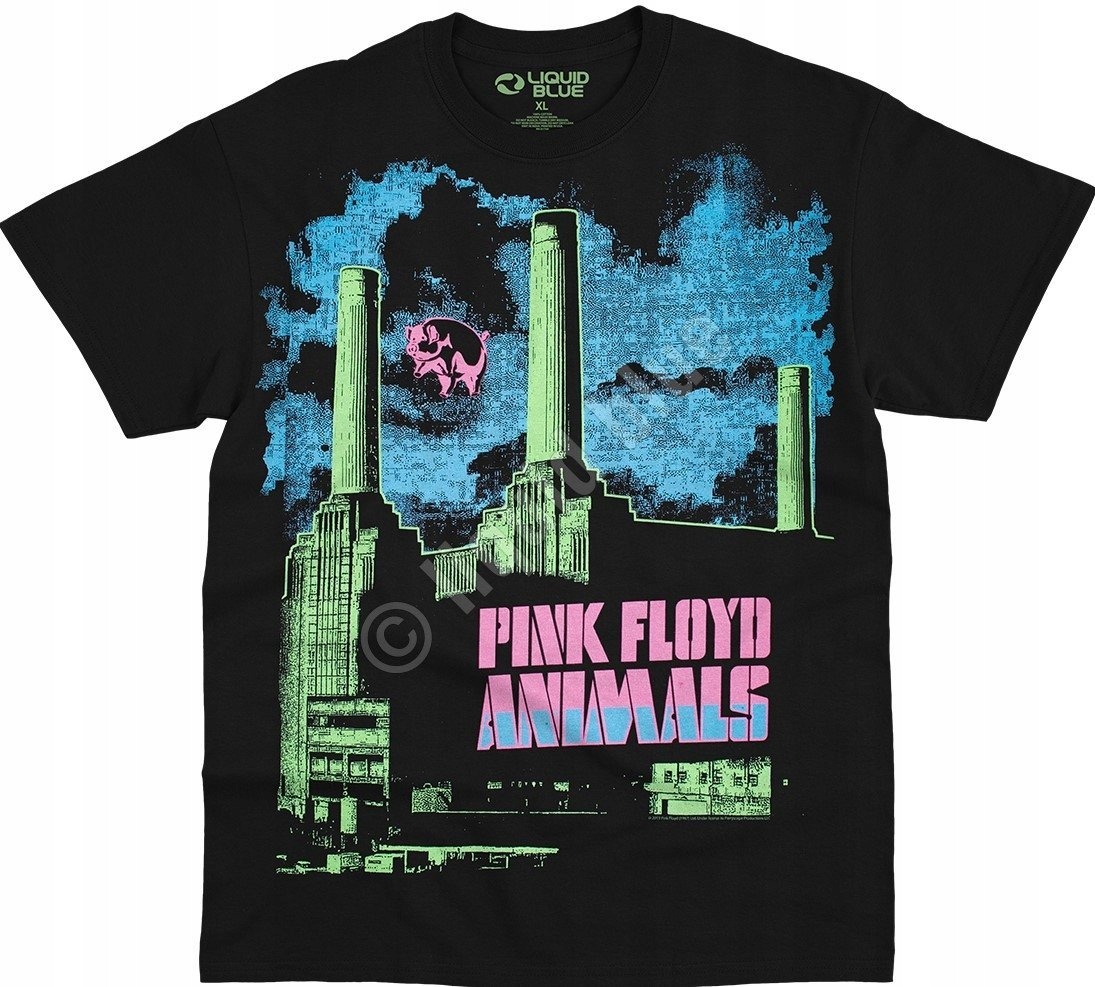 Pink Floyd Animals Blacklight Liquid Blue S