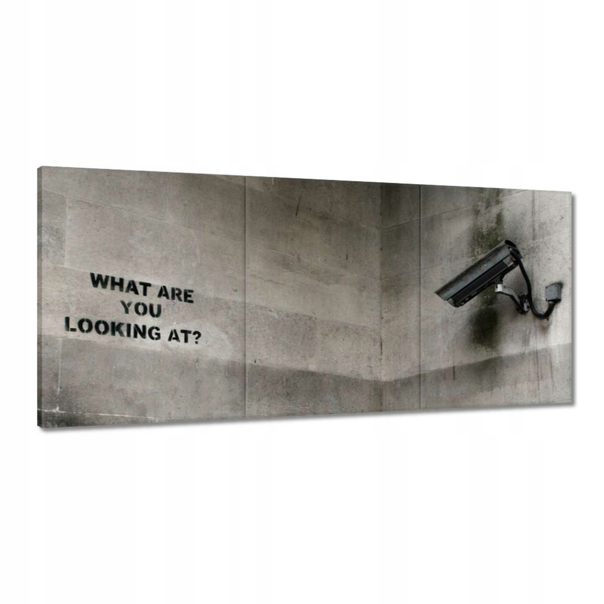 Obrazy 150x70 Banksy Kamera Graffiti