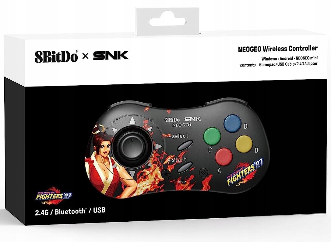 8BitDo Snk Neogeo Mai Shiranui Pad 2.4G Bt Usb Pc