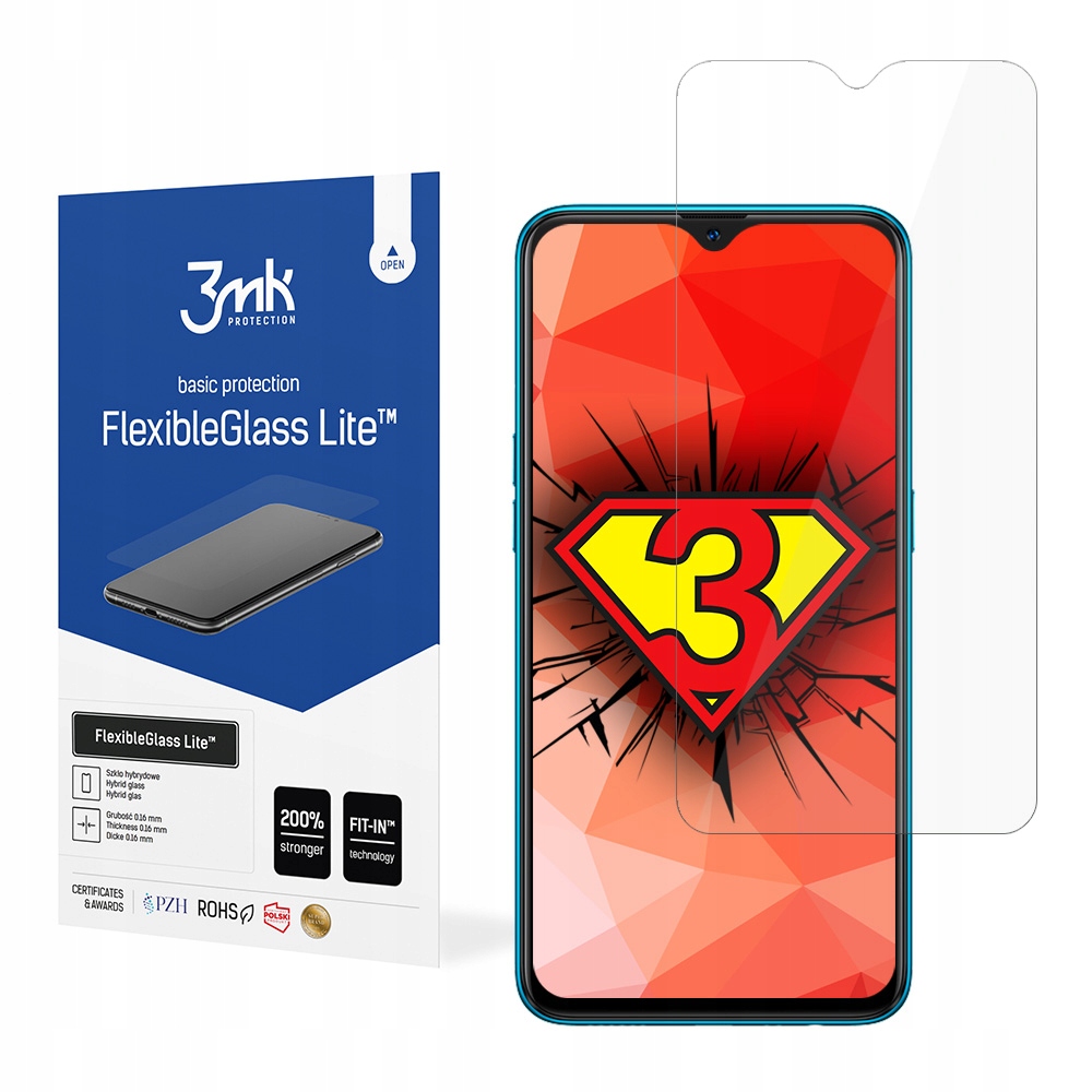 

Szkło hybrydowe na ekran do Oppo A12 - 3mk Fg Lite