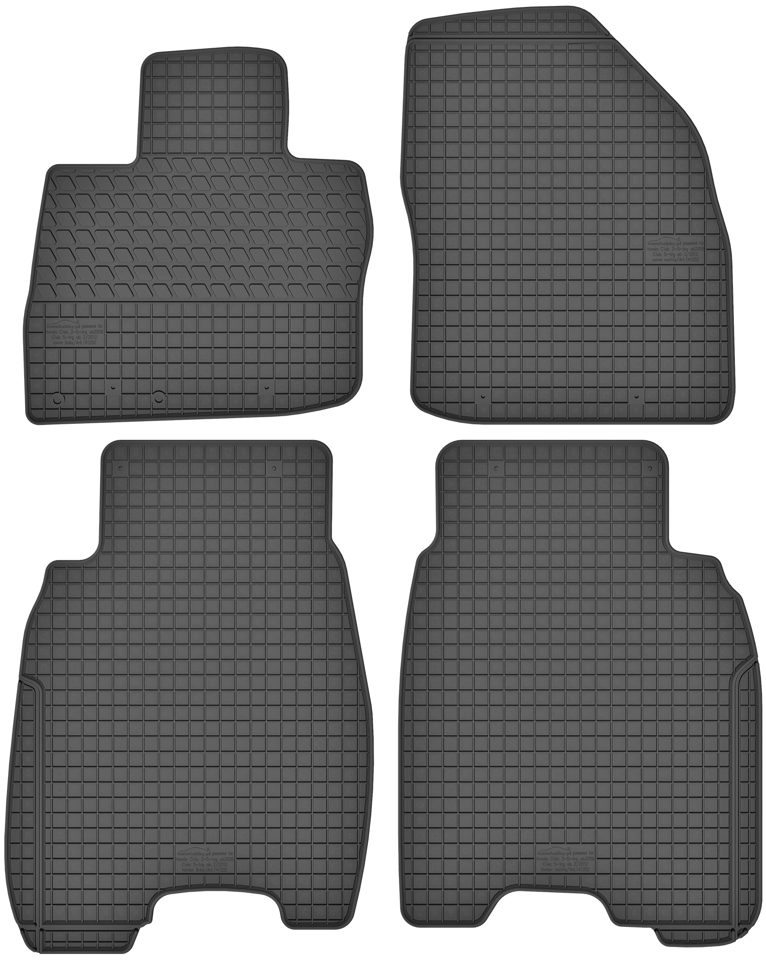 

Honda Civic IX Hb 2012-2017 Dywaniki gumowe
