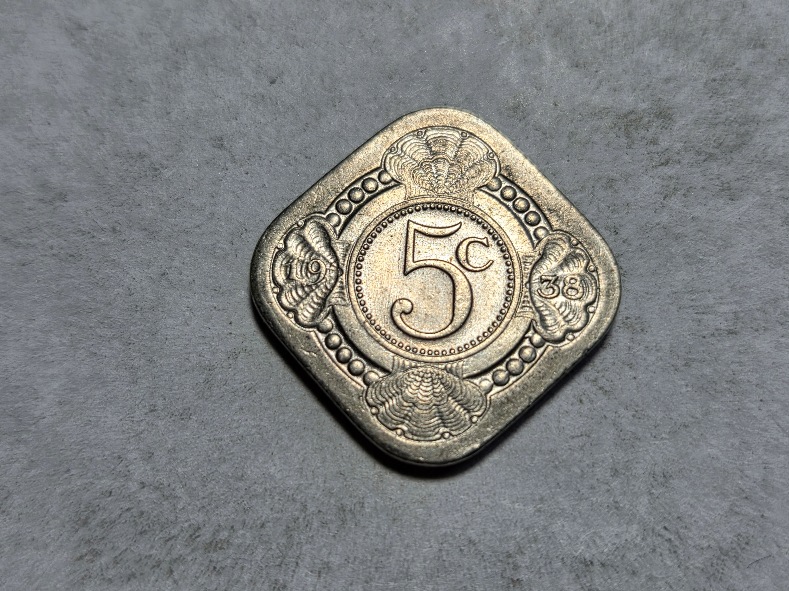 Stara Holandia 5 centów 1938 rok -NR0941