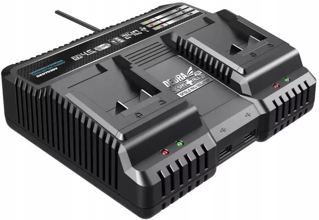 

Dedra Szybka Podwójna Ładowarka DED7039V Sas+all