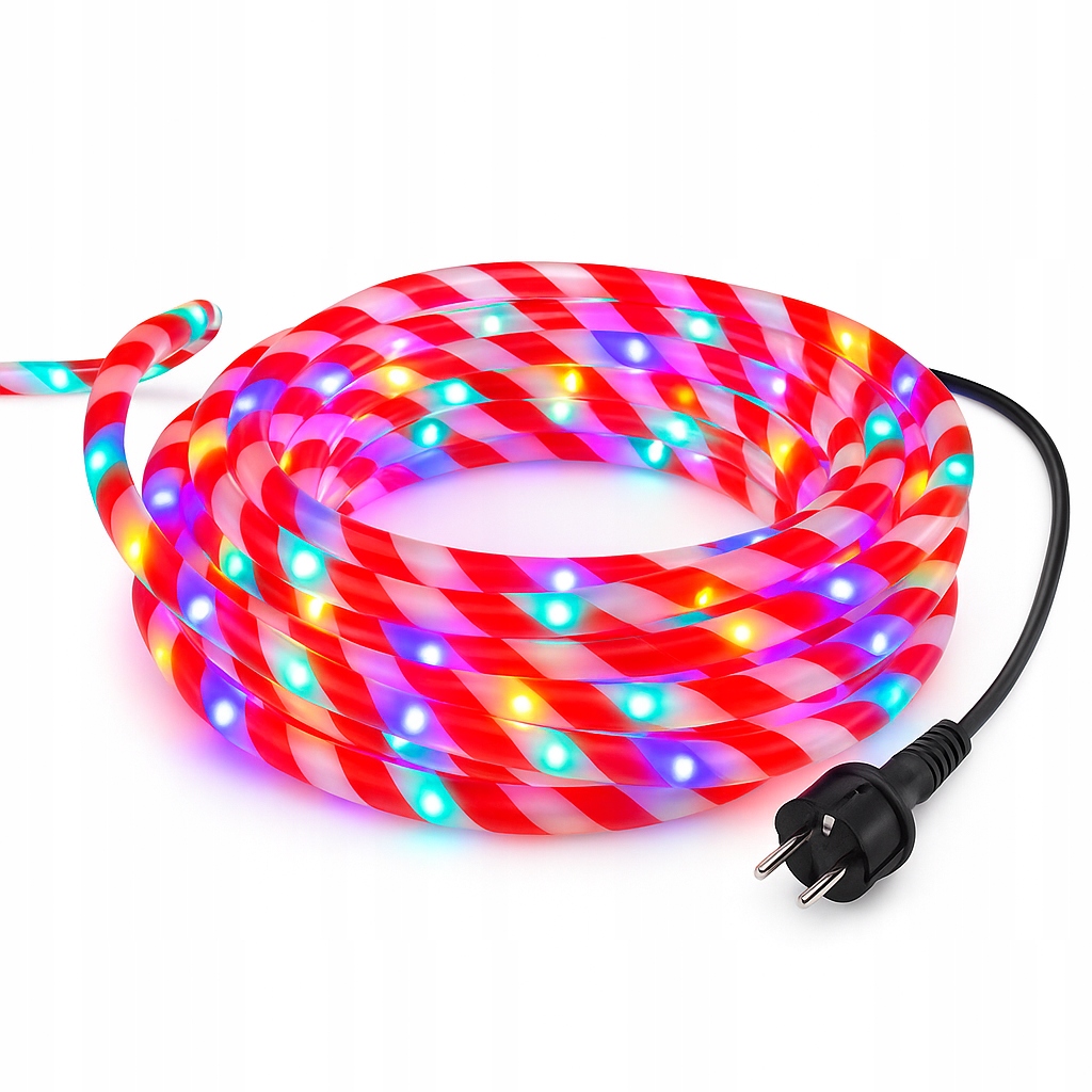 Led cukrová hadička 8 m IP44 230 V 12 venkovních funkcí 560 Led