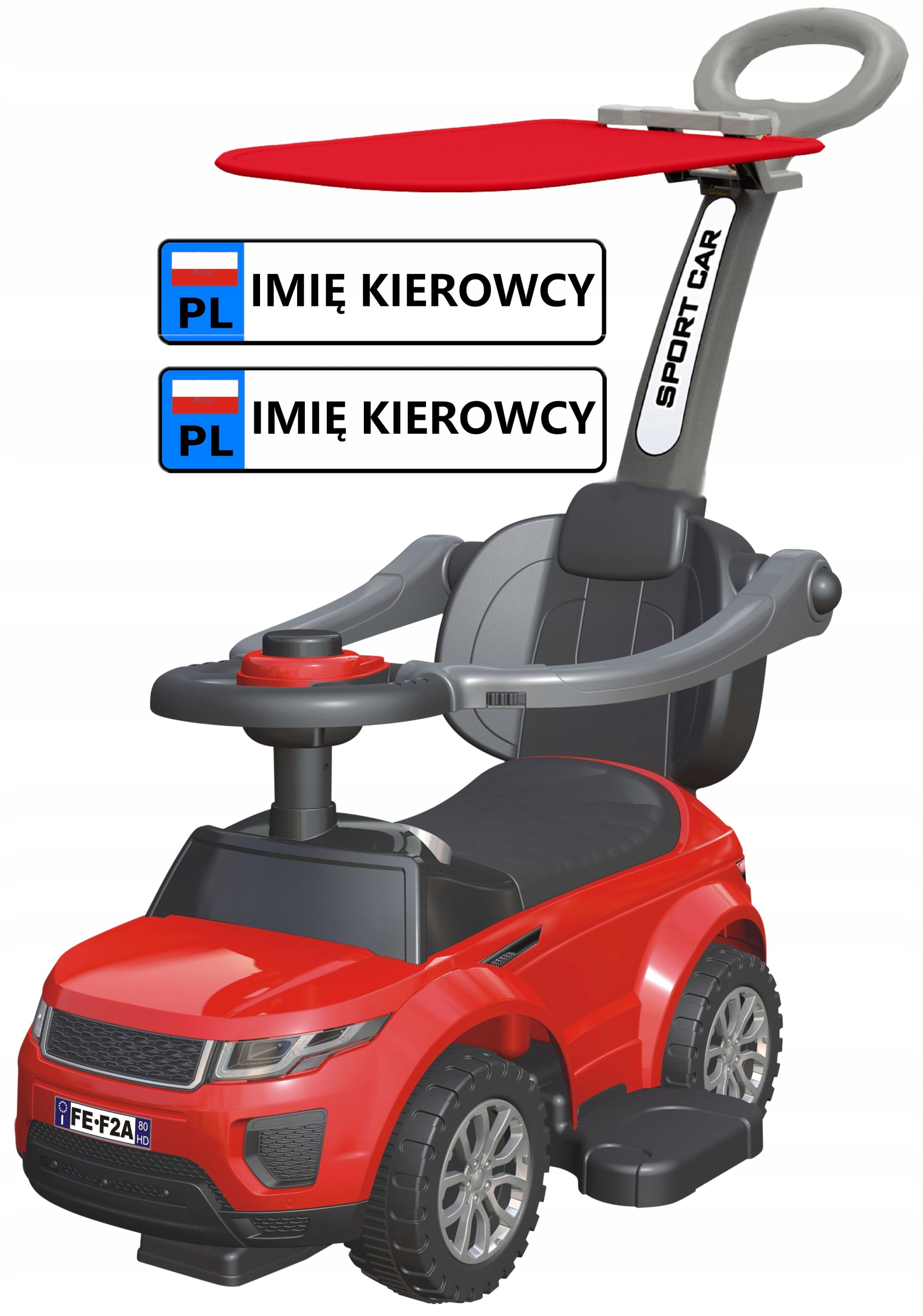 

Jeździk 4w1 na roczek z Daszkiem +tablica
