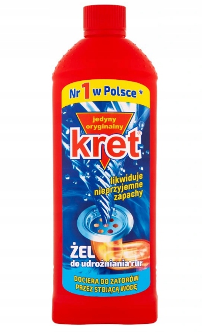 

Kret Żel do udrożniania rur 1kg