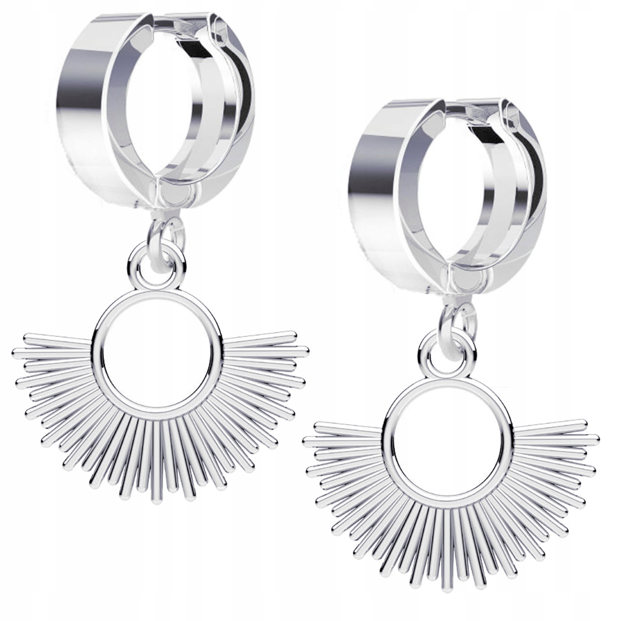 Stříbrné náušnice Západ slunce Náušnice Stříbro ryzost 925