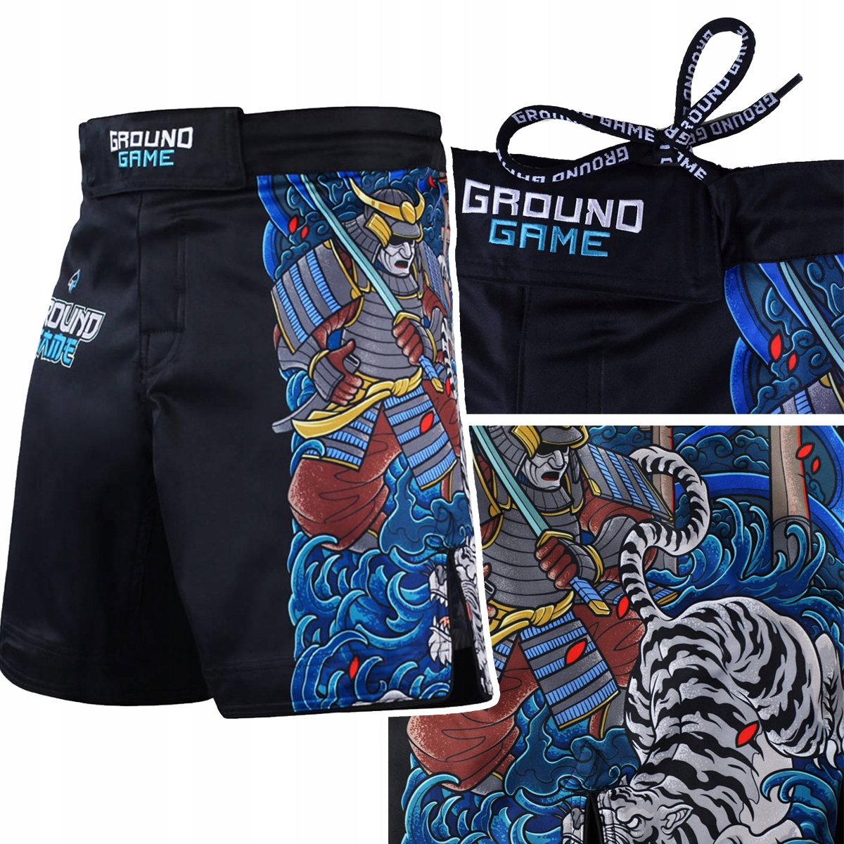 Krótkie spodenki treningowe męskie Ground Game Mma Yokai 3.0 r. L