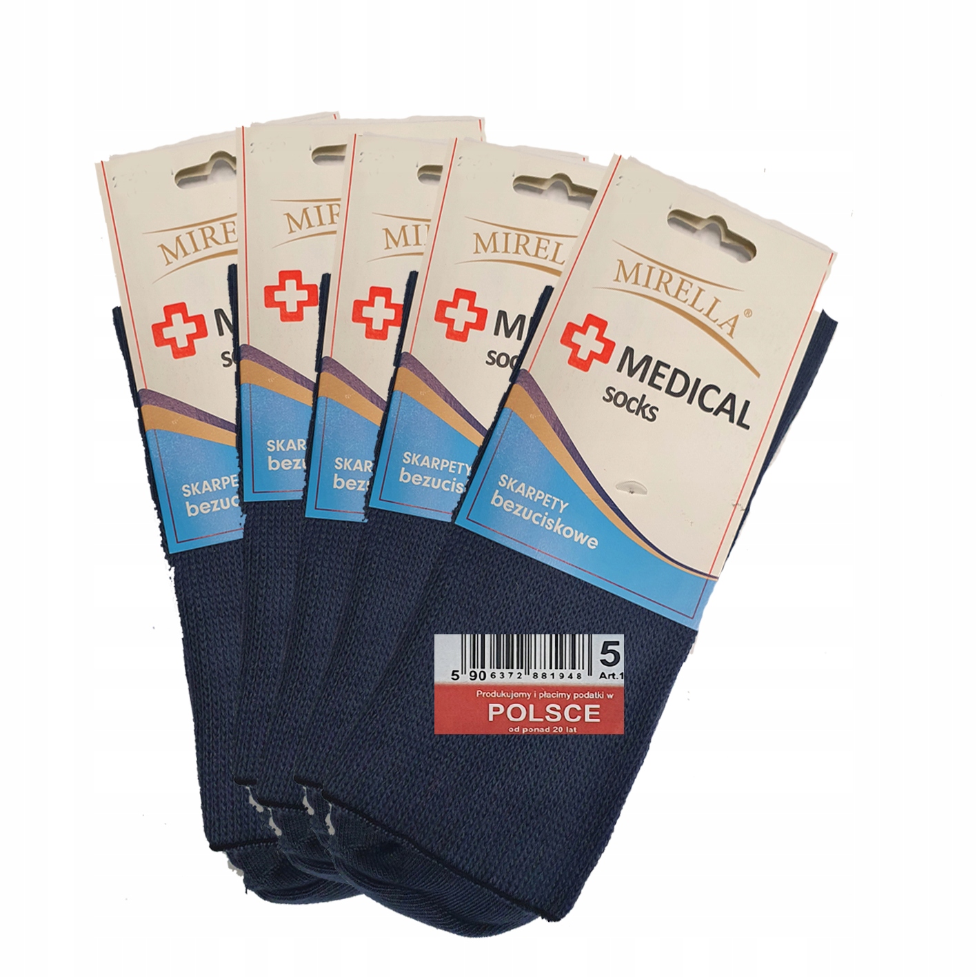 

Skarpety zdrowotne Medical 41-43 c.jeans 5-pak