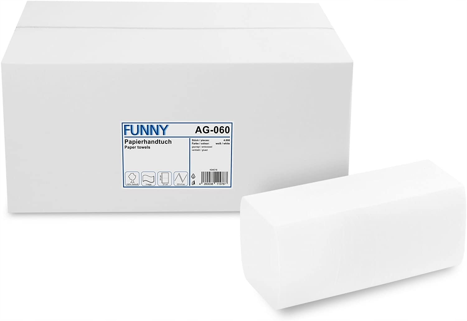 Levně Funny Celulózové papírové ručníky 4000 Kusů