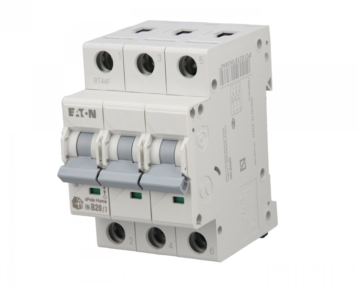 

Wyłącznik nadprądowy 3P B 20A 6kA Ac HN-B20/3