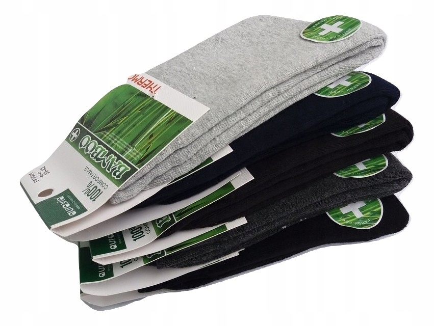 5x męskie skarpety bambusowe mix AURA.VIA 39-42 Fason skarpetki