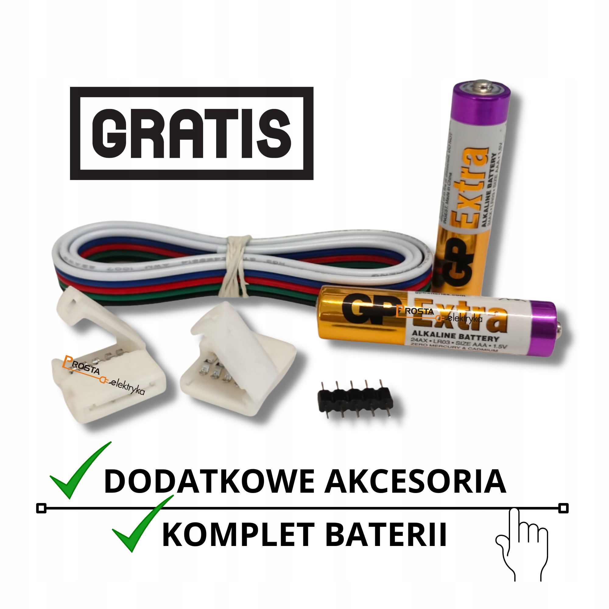 Taśma LED RGB + neutralny 16m z pilotem dotykowym Napięcie (V) 230V