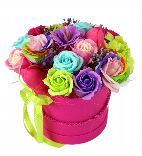 Flower Box Mýdlové Květiny Mýdlo Dárek Den Žen Den Matek Růže