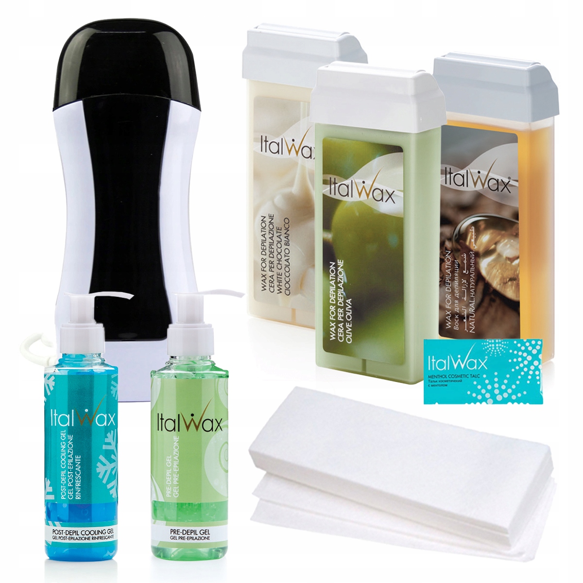 

Zestaw 3x Wosk w rolce Podgrzewacz 2x żel paski