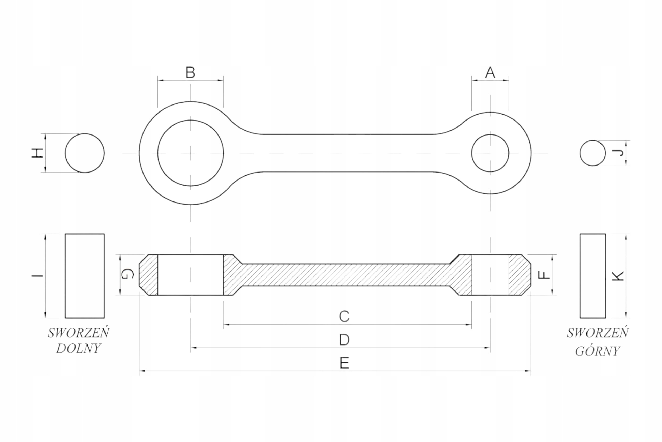 Korbowód kompletny ProX Yamaha XT 500/SR 500 Producent Prox