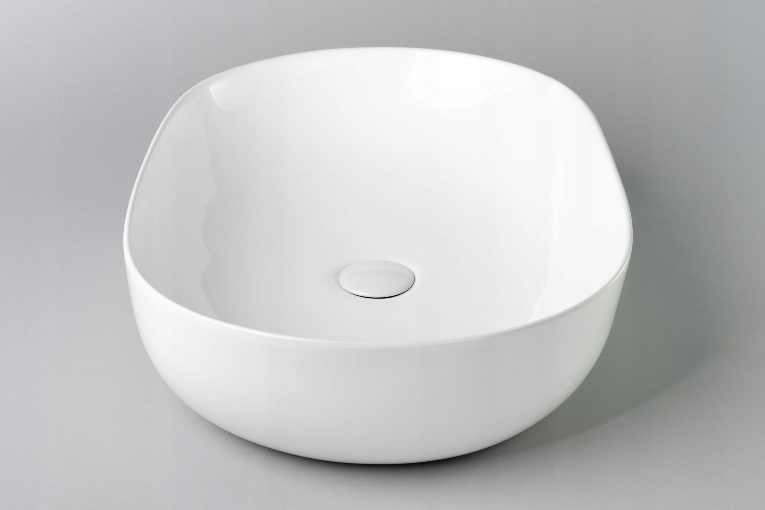 UMYWALKA NABLATOWA OWALNA DŁUGA Z WYSOKIM RANTEM GŁĘBOKA CERAMICZNA NA BLAT Rodzaj owalna