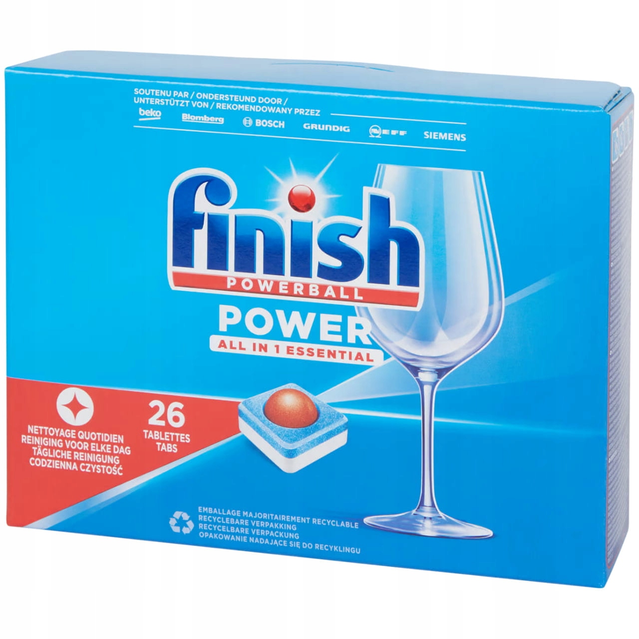 Finish Tablety do myčky Powerball All in 1 26 Ks.